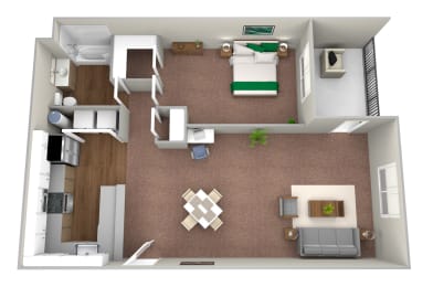 1 bed 1 bath at Mosaic on the River Apartments, Richland, WA