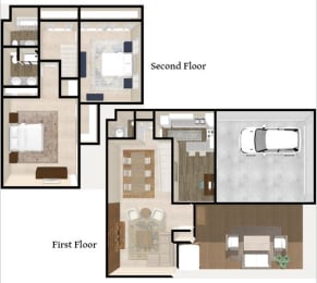 2  Bedroom 2.5  Bath 1924 sqft