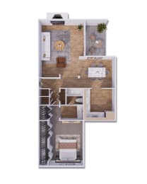 A8WHBK Floor Plan at Willow Creek, Kansas City, Missouri