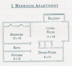 One Bedroom Apartment with a Balcony! at Gatehouse Apartments, Kansas City, MO, Missouri, 64134