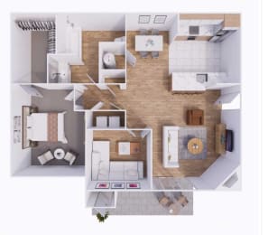 Den Logan Floor Plan at The Township, Kansas City