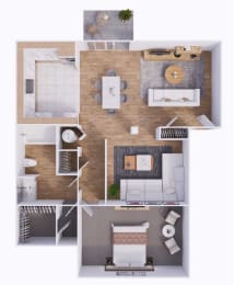 Den Newman Floor Plan at The Township, Missouri
