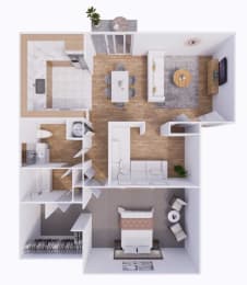 Den Sterling Floor Plan at The Township, Missouri, 64155