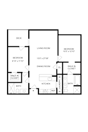 SH-Cote Floorplan at Commons at Sylvan Highlands Apartments, Portland, OR