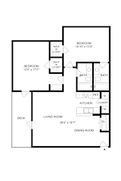 SH-Marche Floor-Plan at Commons at Sylvan Highlands Apartments, Portland, Oregon