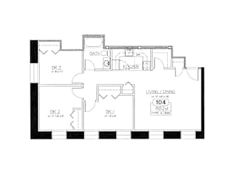  Floor Plan 104
