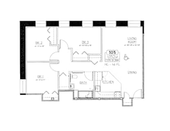  Floor Plan 105