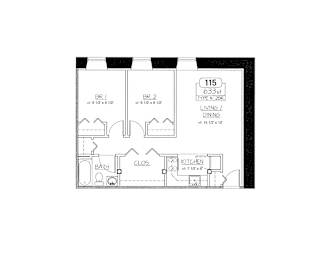  Floor Plan 115