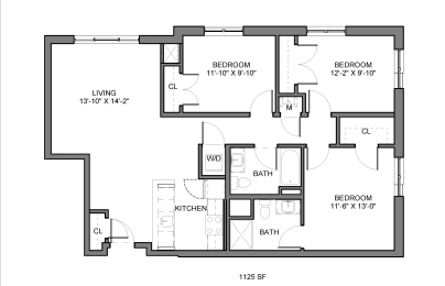  Floor Plan 3 Bedroom