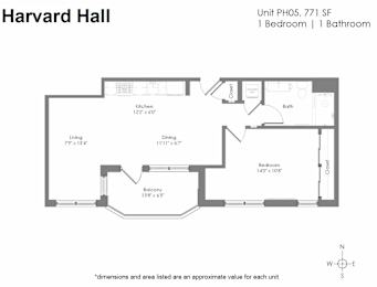 a floor plan of a house with a bedroom and a bathroom