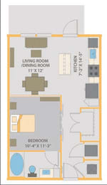 1 bed 1 bath at Fusion Apartments, Florida 32256