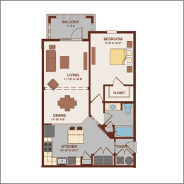 Andora Floor Plan at Hacienda Club, Jacksonville, FL