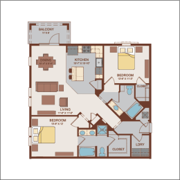 Cannes Floor Plan at Hacienda Club, Jacksonville, FL