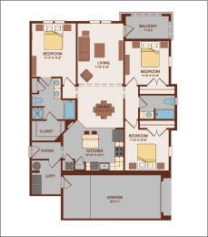 Rapallo Floor Plan at Hacienda Club, Jacksonville, FL
