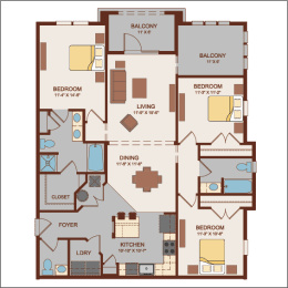 Savona Floor Plan at Hacienda Club, Jacksonville, FL