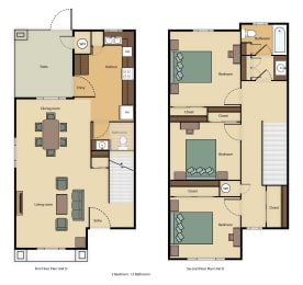 Lemon Hill Three Bedroom Floor Plan