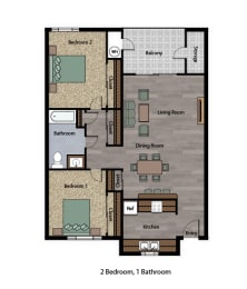 Norwood Estates 2-bed floorplan