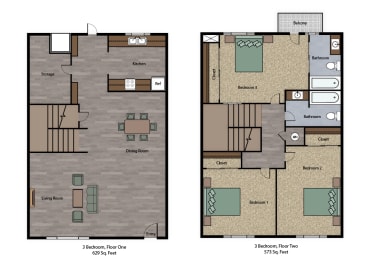 Owendale Mutual Housing Community 3-bedroom floorplan