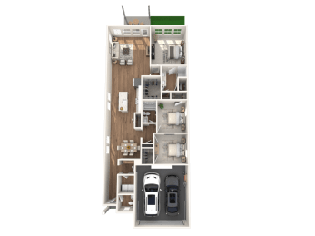 Caso Santa Rita Ranch Apartments Trail Blazer Floorplan