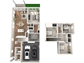 Caso Santa Rita Ranch Inspiration 3D Floor Plan