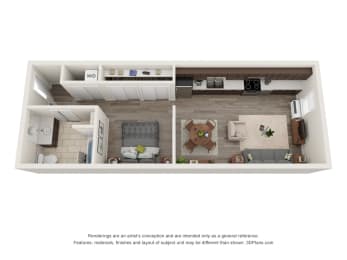 192nd West Lofts Studio Floor Plan