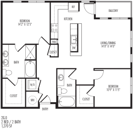 TriVista on Speer 2G0 Floor Plan