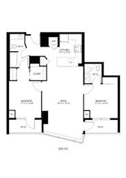  Floor Plan 2x2 D2