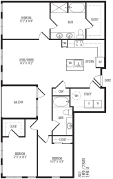 3A0 Floor Plan at TriVista on Speer, Denver, CO