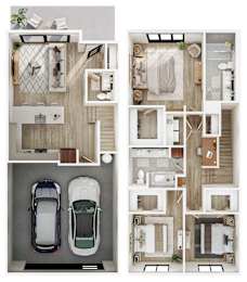 56th at Arcadia New Homes in Phoenix, Arizona 3x2.5 B Floor Plan