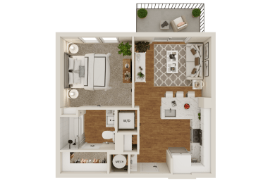 A1 Floor Plan at Lenox Grand, Texas, 78727