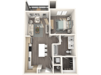 Solace Apartments A1 Floor Plan