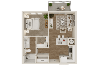 A2 Floor Plan at Lenox Grand, Austin, TX 78727