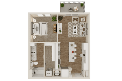 A4 Floor Plan at Lenox Grand, Austin, 78727