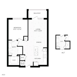 Aura 3Twenty Apartments A5 2D Floor Plan