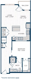 Aura Thirty2 A8 Affordable Unit Floor Plan