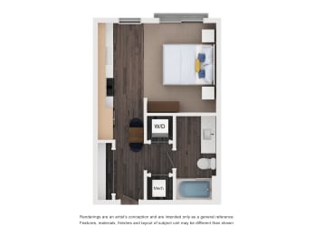 Alton East Apartments in Atlanta, Georgia S1 Floor Plan