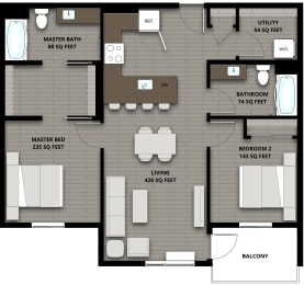 Arc_FloorPlan_W_2B_E_1020
