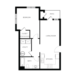 bedroom floor plan | the paramount apartment homes