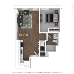 Arterra KC A1 3D Floor Plan