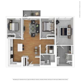 Arterra KC C1 3D Floor Plan