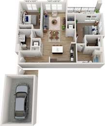 Ascend at Horizon Uptown Apartments in Aurora, Colorado B2 Floor Plan