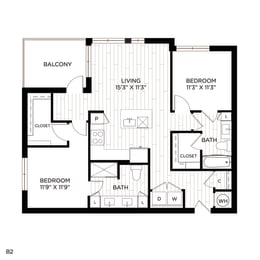 Aura crossroads B2 Floor Plan