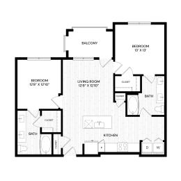 Aura Flagstaff 2D Floor Plan - B2