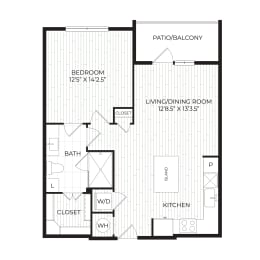 Aura High Pointe Apartments in Austin, Texas A3.4 Floor Plan
