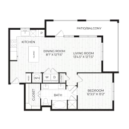 Aura High Pointe Apartments in Austin, Texas A7 Floor Plan