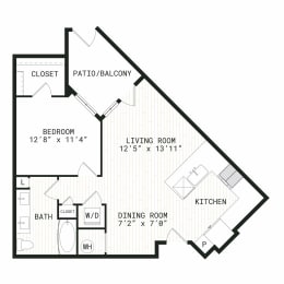 Aura Uptown Apartments in Phoenix, Arizona A2 Floor Plan