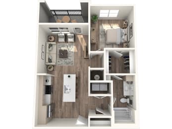 Avenue64 Luxury Apartments in O'Fallon, Missouri A1 Floor Plan