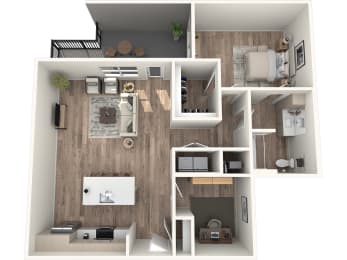 Avenue64 Luxury Apartments in O'Fallon, Missouri A2 Floor Plan