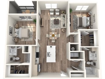 Avenue64 Luxury Apartments in O'Fallon, Missouri B1b Floor Plan