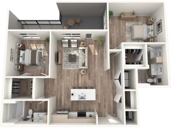 Avenue64 Luxury Apartments in O'Fallon, Missouri B2 Floor Plan